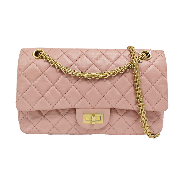 2.55 225 (small) Quilted Vintage Calf Pink