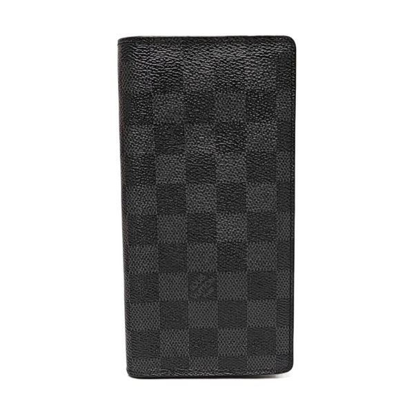 BRAZZA Damier Graphite Coated Canvas Gray Wallet