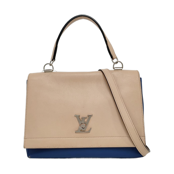 Authenticated pre-owned LOCKME Calfskin Blue - Shoulder Bag at Looply