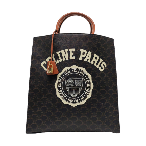 CABAS CELINE Medium Coated Canvas Black