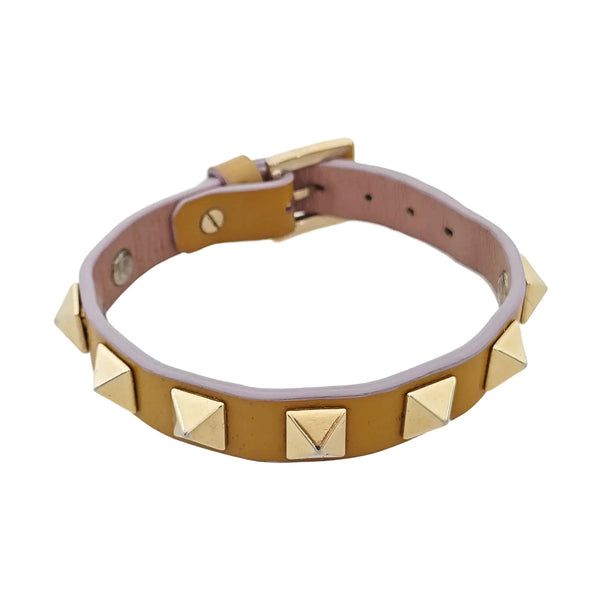 Leather Yellow Bracelet