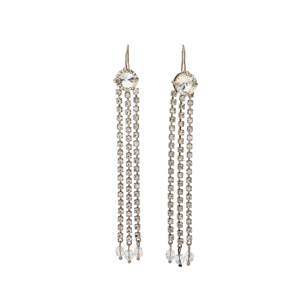 Metal Silver Earrings
