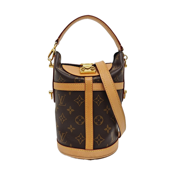 DUFFLE Monogram Coated Canvas Brown