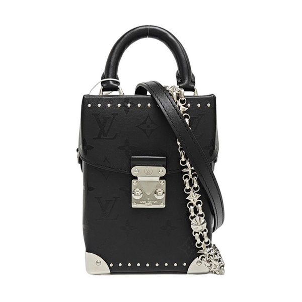 CAMERA BOX Monogram Calfskin Black