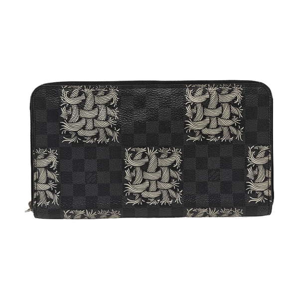 ZIPPY Damier Graphite Coated Canvas Black Wallet