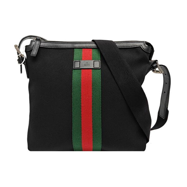 Fabric Shoulder Bag Black