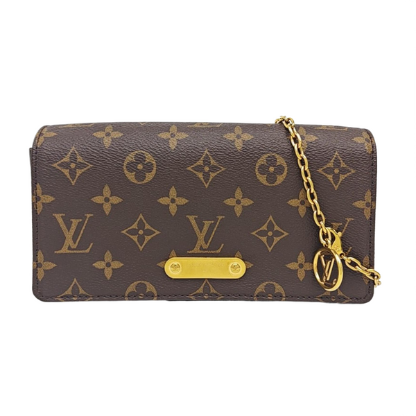 Lily Monogram Coated Canvas Brown