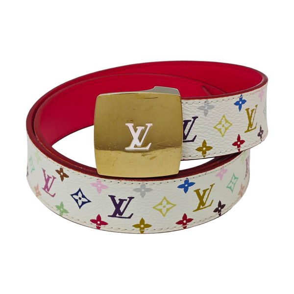 Coated Canvas Belt White
