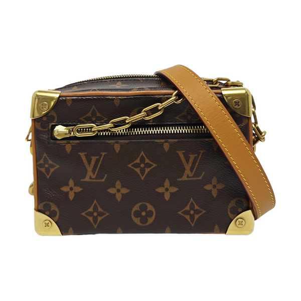SOFT TRUNK Mini Monogram Coated Canvas Brown