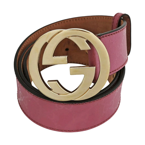 Leather Belt Purple