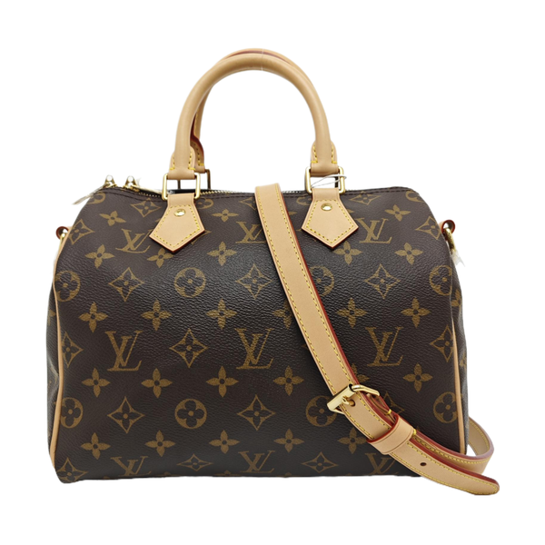 SPEEDY 25 Monogram Coated Canvas Brown