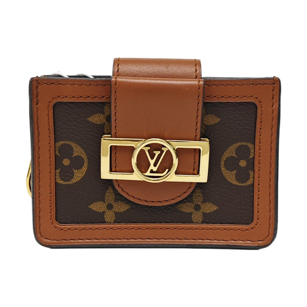 DAUPHINE Monogram Coated Canvas Brown Wallet