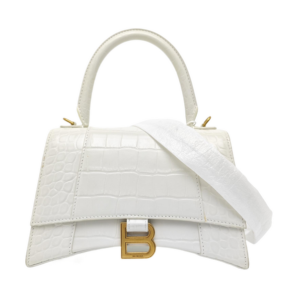 Hourglass S Calfskin White