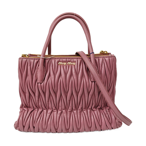 Quilted Lambskin Shoulder Bag Beige
