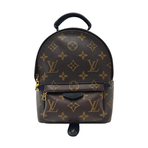 PALM SPRINGS Mini Monogram Coated Canvas Brown