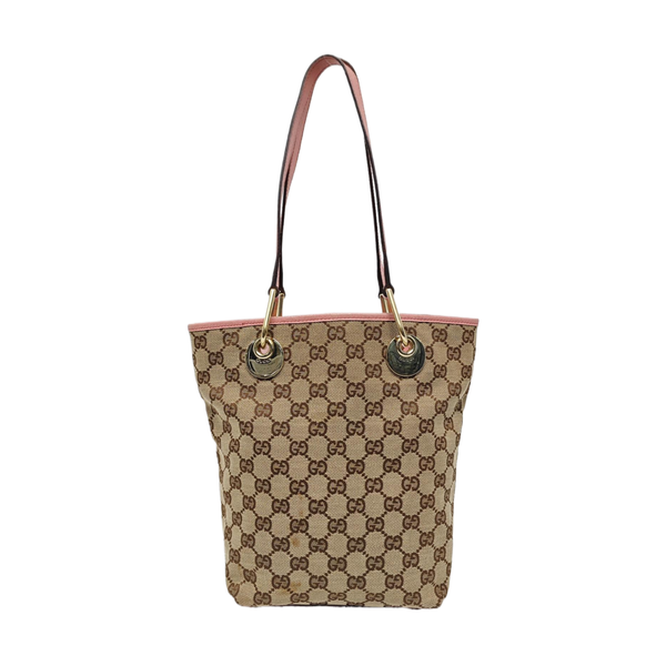 Monogram Canvas Top Handle Bag Beige