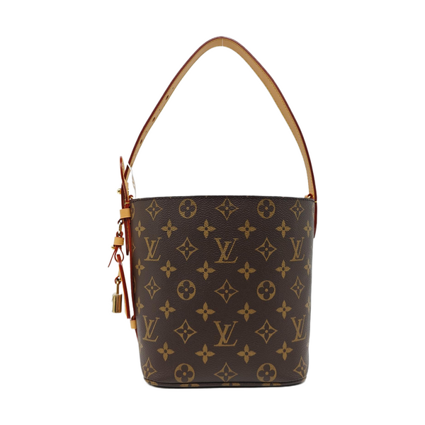 ALL IN BB Monogram Coated Canvas Brown