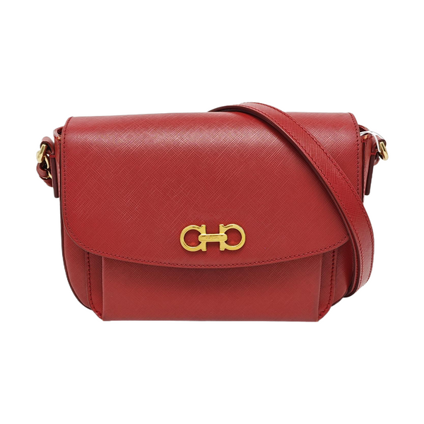Gancini Calfskin Red