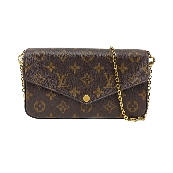 FÉLICIE Monogram Coated Canvas Brown