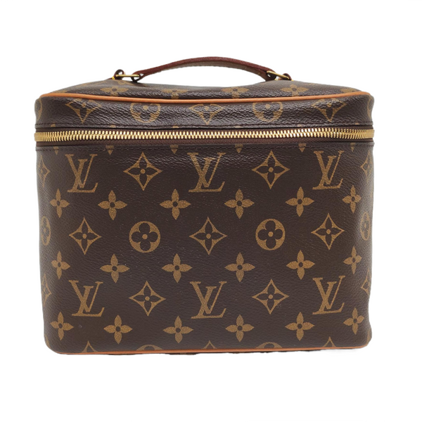 NICE BB Monogram Coated Canvas Brown