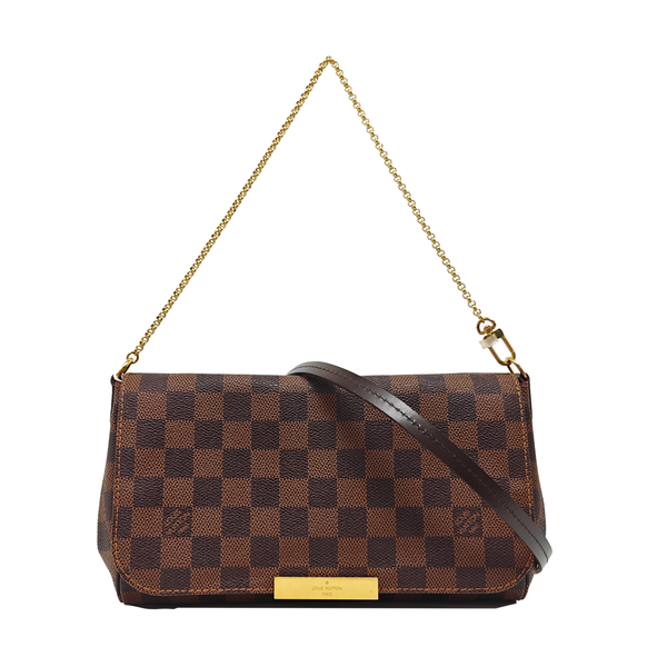FAVORITE MM Damier Ebene Coated Canvas Brown