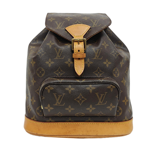 MONTSOURIS MM Monogram Coated Canvas Brown