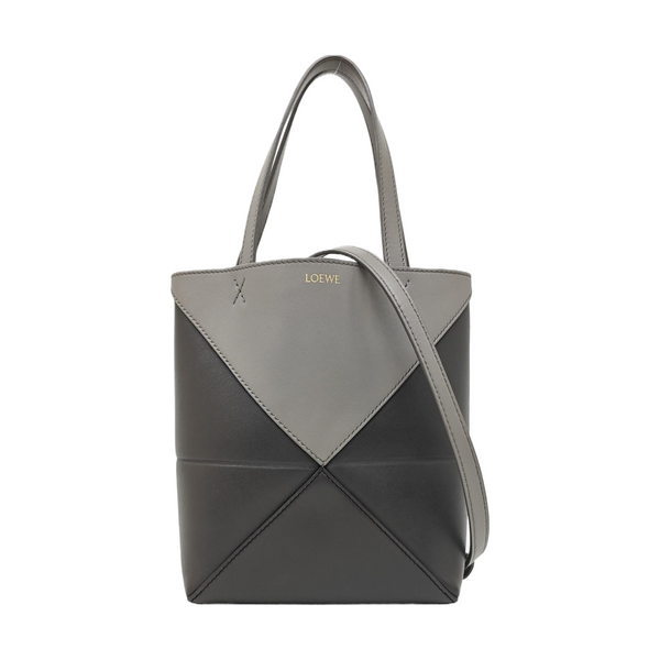 Puzzle Fold Mini Calfskin Gray