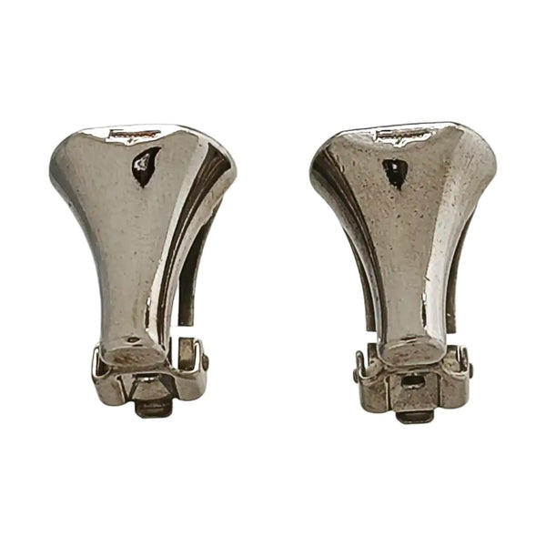 Metal Silver Clip On Earrings
