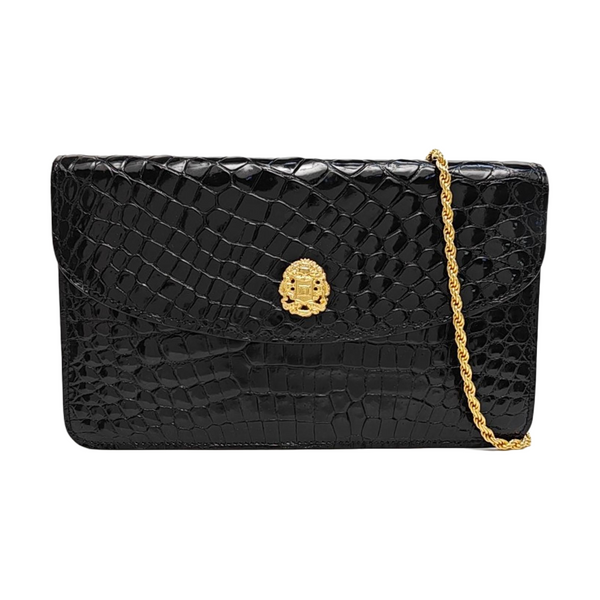 Calfskin Shoulder Bag Black