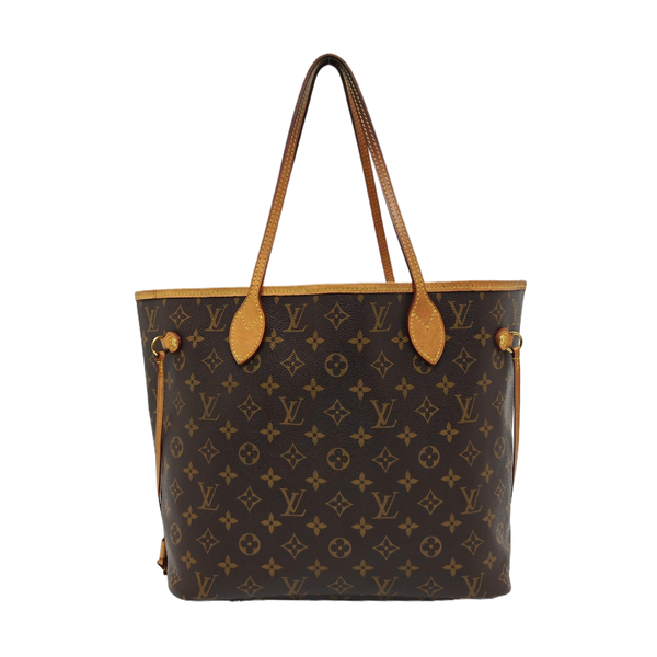 NEVERFULL MM Monogram Coated Canvas Brown