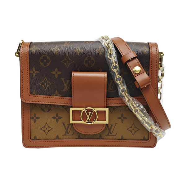 DAUPHINE MM Monogram Coated Canvas Brown