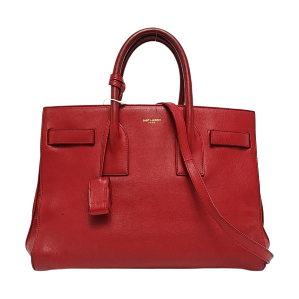 Authenticated pre-owned SAC DE JOUR Small Calfskin Red - Shoulder Bag at Looply