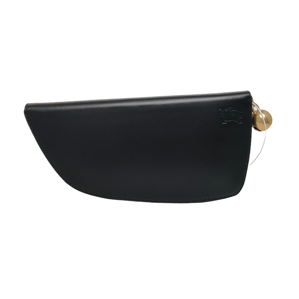 SHIELD Large Lambskin Black Wallet