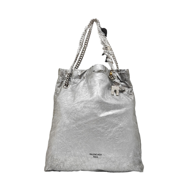 Crush Medium Calfskin Silver