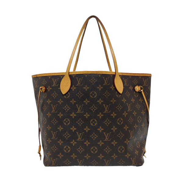 NEVERFULL MM Monogram Coated Canvas Brown