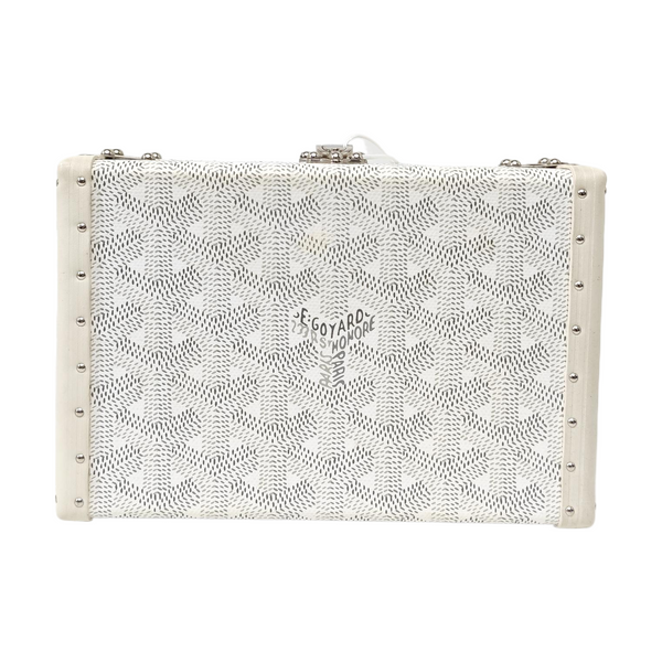 Coated Canvas Shoulder Bag White