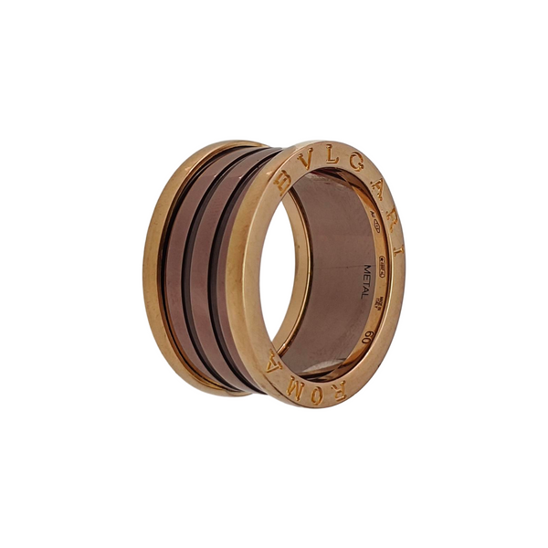 B.ZERO1 18k Rose Gold Ring EU 60
