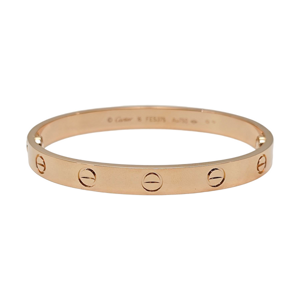 LOVE 18k Rose Gold Bangle
