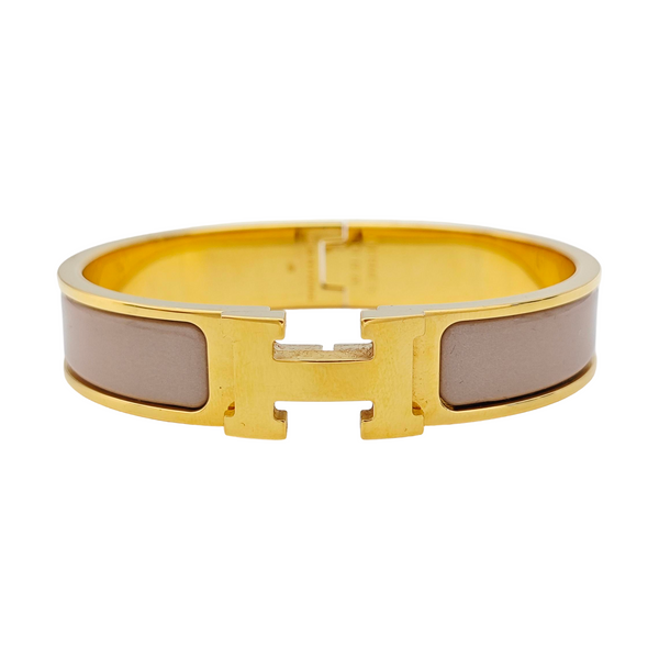 Clic H Metal Gold Bangle