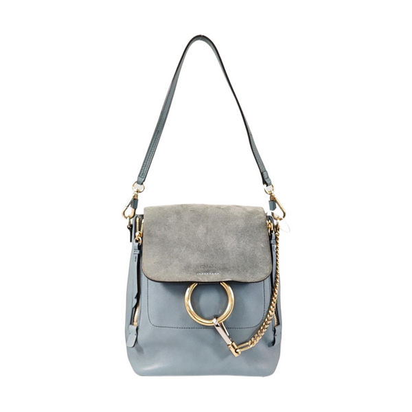 Faye Small Calfskin Blue