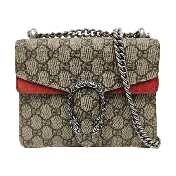 Dionysus Mini Monogram Coated Canvas Beige