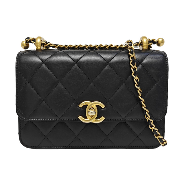TRENDY CC Quilted Lambskin Black