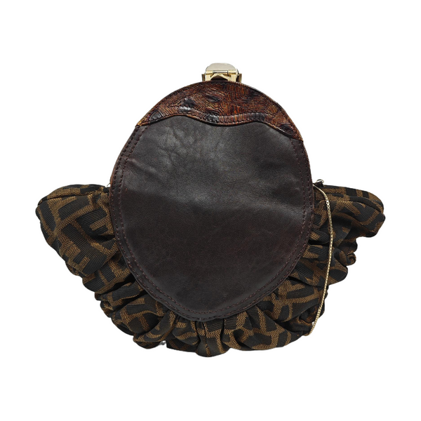 Calfskin Shoulder Bag Brown