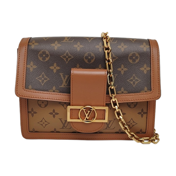 DAUPHINE MM Monogram Coated Canvas Brown