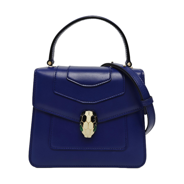 SERPENTI FOREVER Small Calfskin Blue