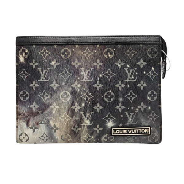 Pochette Voyag MM Monogram Coated Canvas Gray