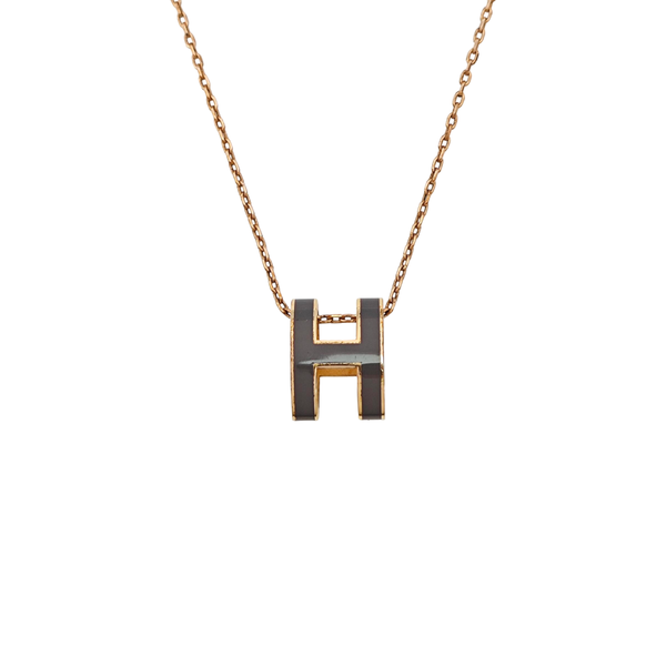Pop H Metal Rose Gold Necklace