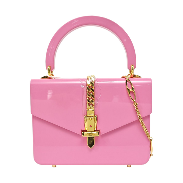Authenticated pre-owned Sylvie 1969 Mini Plastic Pink - Shoulder Bag at Looply