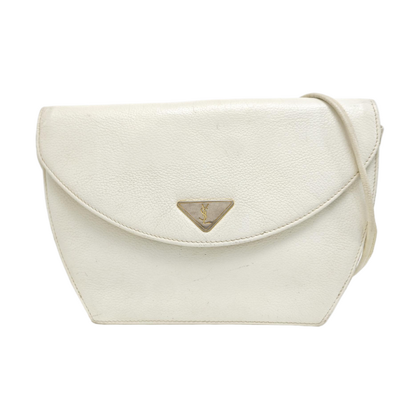 Calfskin Shoulder Bag White