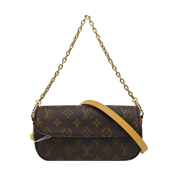 IVY Monogram Coated Canvas Brown